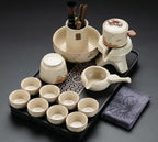 MOTOLIV Automatic Pour-Over Tea Set — Hand-Glazed Ru Kiln Porcelain