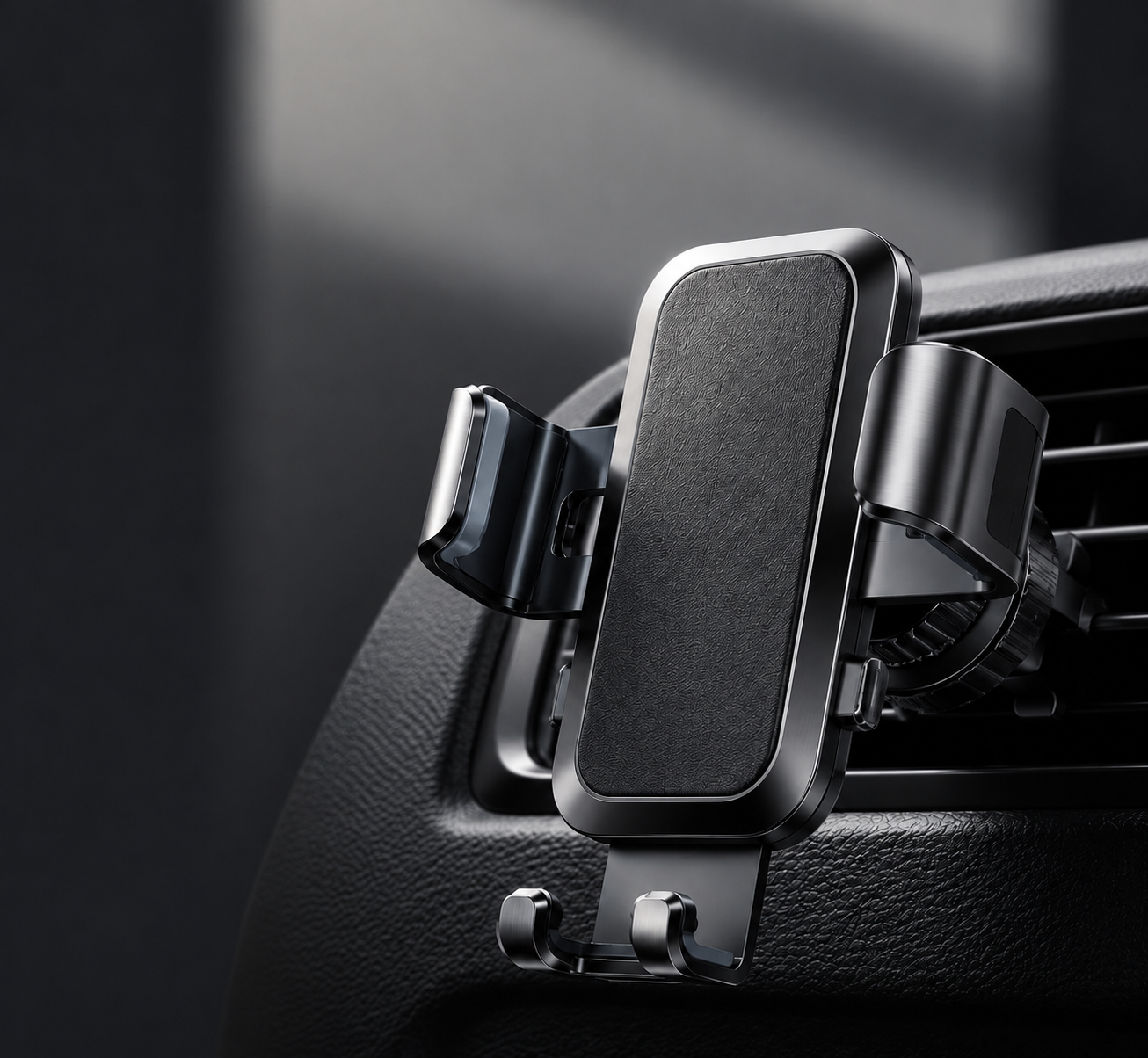 Gravity Car Phone Holder — Auto-Locking Air Vent Mount, One-Hand Operation