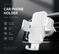 Gravity Car Phone Holder — Auto-Locking Air Vent Mount, One-Hand Operation