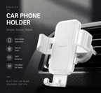 Gravity Car Phone Holder — Auto-Locking Air Vent Mount, One-Hand Operation
