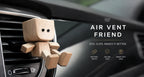 Shaking-Leg Wooden Doll — Handcrafted Decorative Car & Desk Ornament