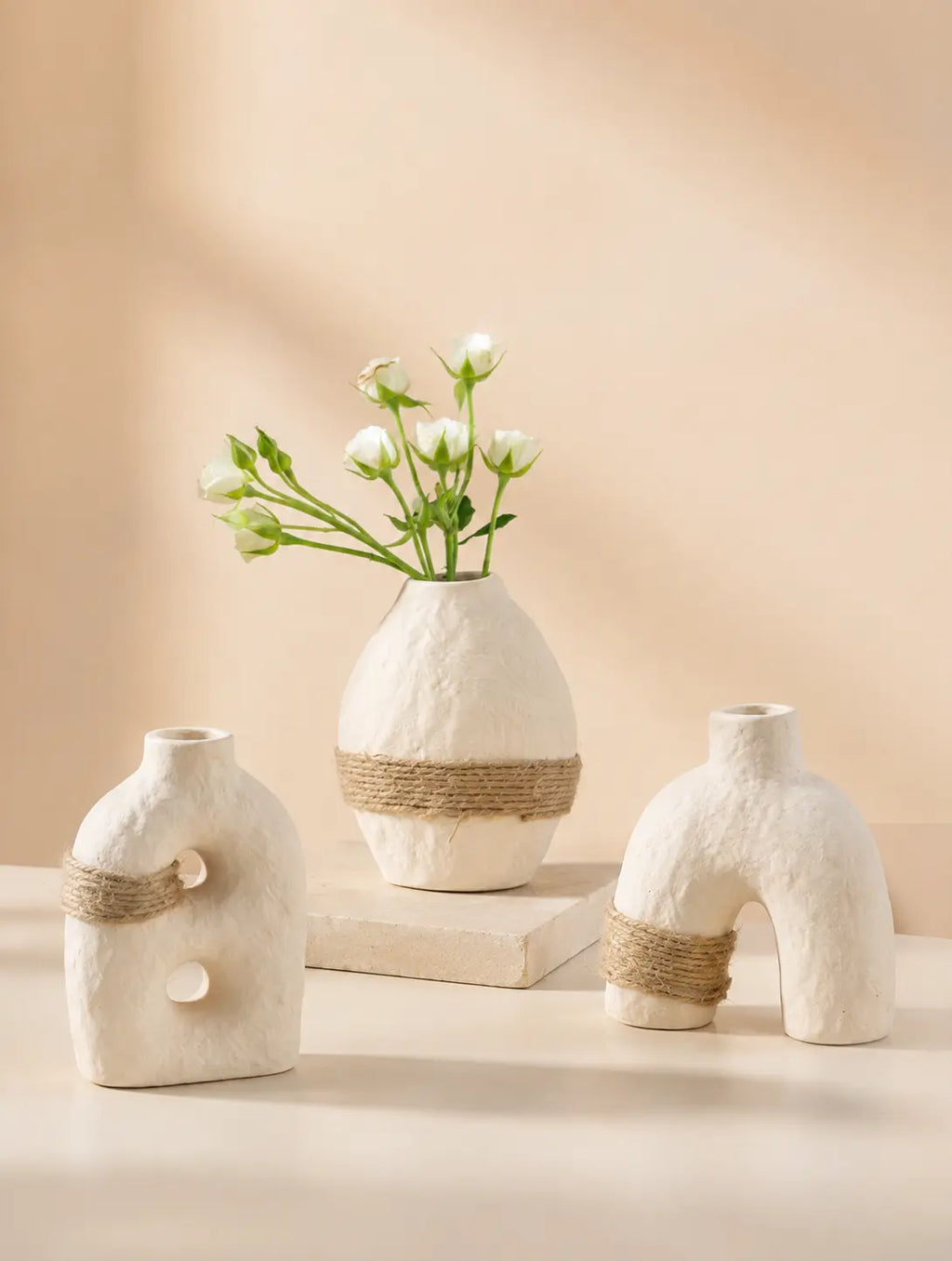 Handcrafted Earth-Glaze Ceramic Vase | Minimalist Small Bud Vase for Shelf & Table Decor