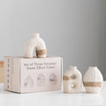 Handcrafted Earth-Glaze Ceramic Vase | Minimalist Small Bud Vase for Shelf & Table Decor