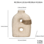 Handcrafted Earth-Glaze Ceramic Vase | Minimalist Small Bud Vase for Shelf & Table Decor