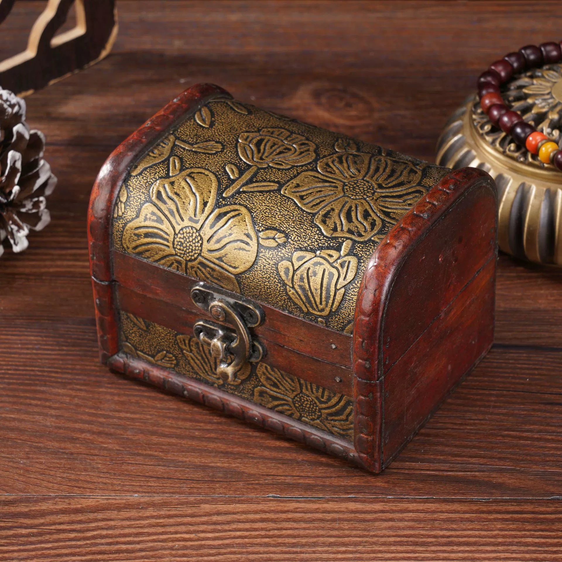 Vintage Wooden Jewelry Box – A Timeless Keepsake for Your Precious Memories