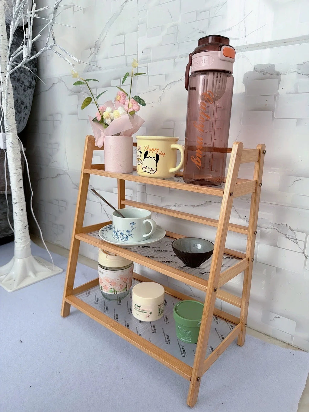 2-3 Layers Cup Holder Stand Tabletop Cup Storage Rack Tea Cup Coffee Cup Water Cup Organizer Entrance Placement Home Goods
