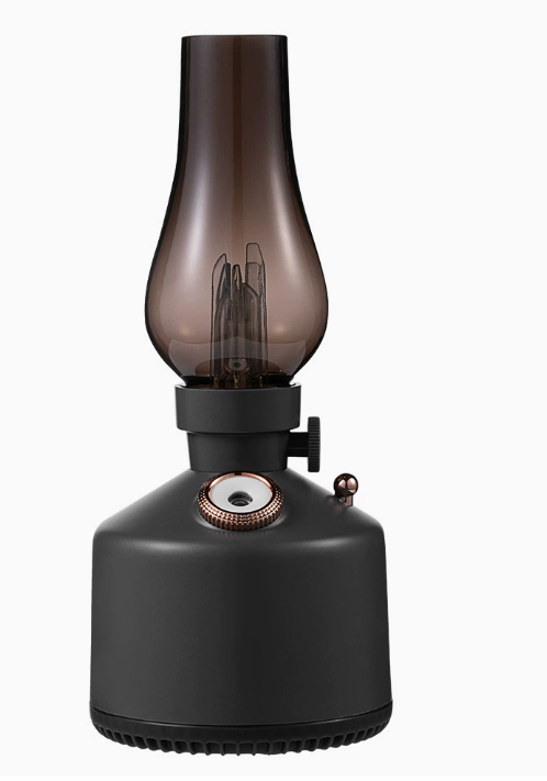 Retro Kerosene Lamp Humidifier — Vintage Decorative Ultrasonic Humidifier for Desk & Bedroom