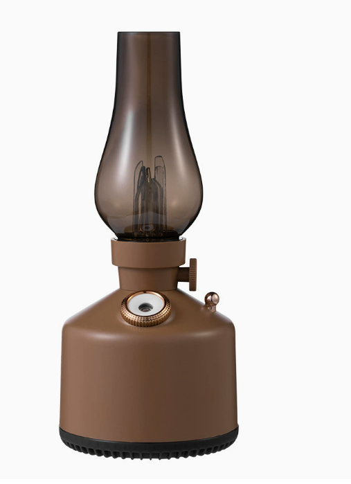 Retro Kerosene Lamp Humidifier — Vintage Decorative Ultrasonic Humidifier for Desk & Bedroom