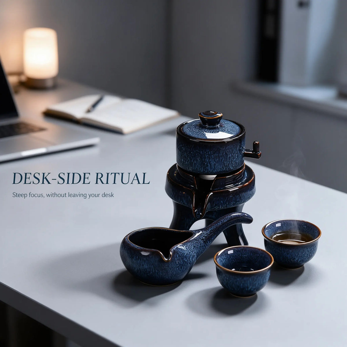 Aurora Sands Automatic Gongfu Tea Set - Tenmoku glazed tea set